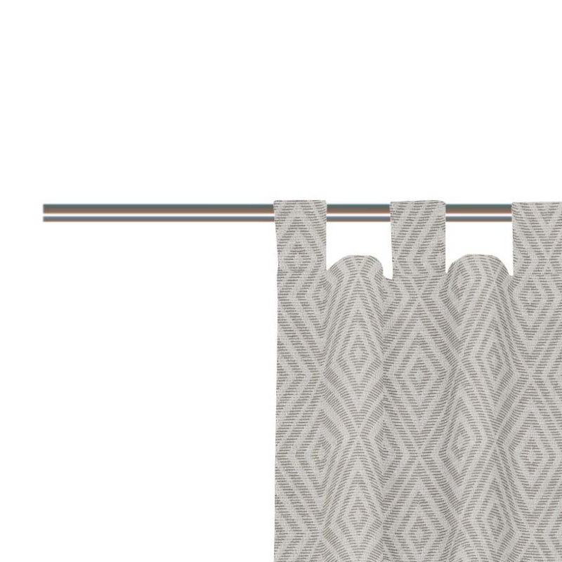 Abdera Room Darkening Curtains Single Panel, 255cm H x 132cm W, Brown