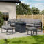 Fireplace Outdoor Sofa Set