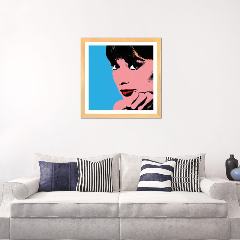 « Audrey Hepburn DOTS » par radio Days-impression d’art graphique, Blanc, H 24 po x l 24 po x p 1 po