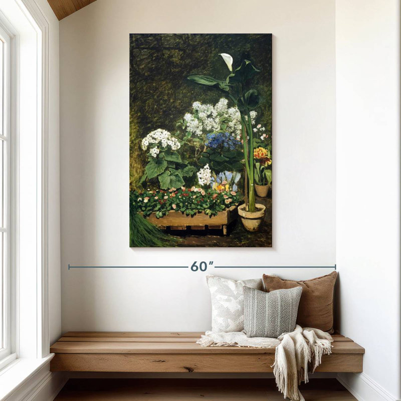 Senne Flowers In The Greenhouse, 48" H x 32" W