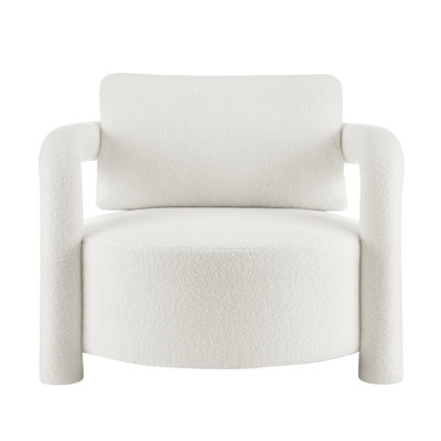 Doiron Faux Shearling Accent Arm Chair