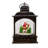 Kurt Adler Battery Operated LED Santa Lantern with Twirling Snow Motion, 9in