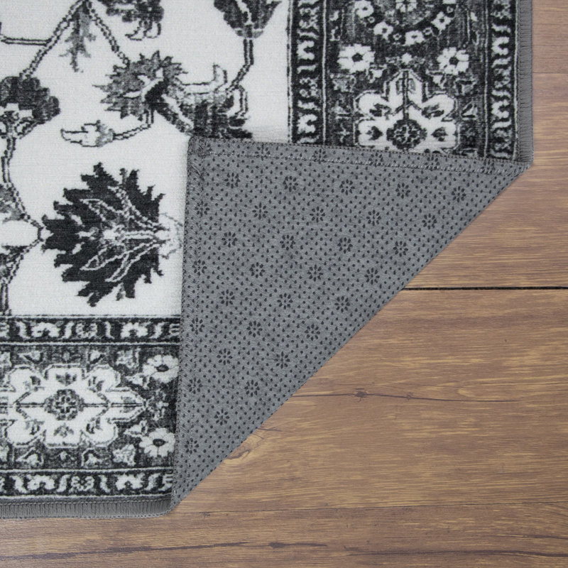  Tapis gris lavable Damonei Ramage
