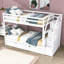 Lit superposé simple en bois avec escalier Kachig-1333496760