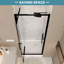 Porte de douche pliante sans cadre de 35 po à l 36 po x H 72 po avec verre de sécurité trempé de 1/4 po