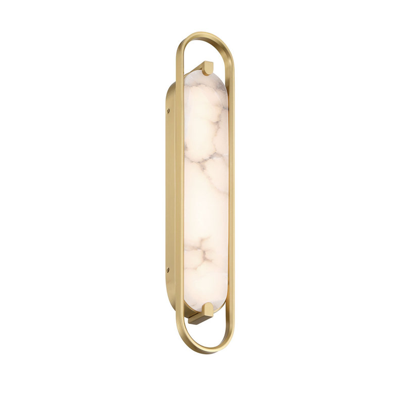 Noga, Vanity , 24", Alabaster, Gold