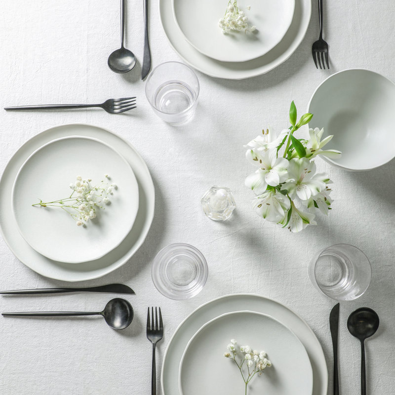 Stone Lain Rio 16-Piece Dinnerware Set Stoneware, Beige