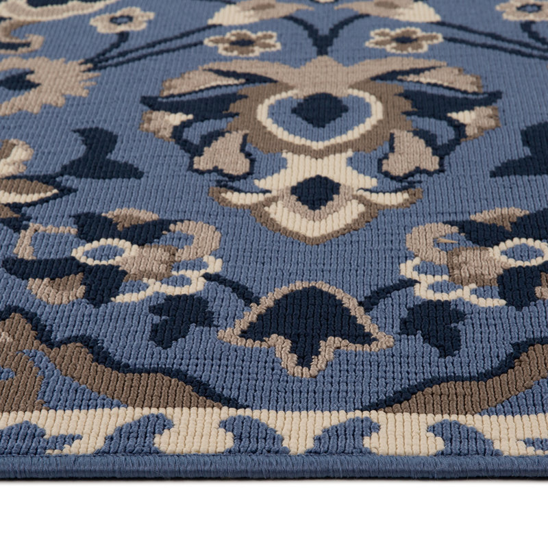 Oriental Indoor / Outdoor Rug, Rectangle 5'3" x 7'3"