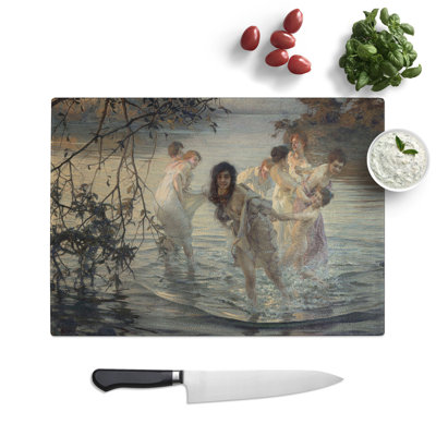 The Nymphs by Paul Chabas Chopping Board