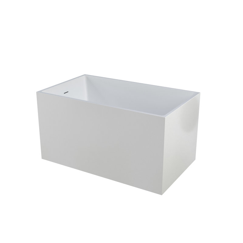 Baignoires autoportantes autoportantes en acrylique, forme rectangulaire (blanc)