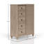 Commode 5 tiroirs finition sable
