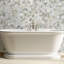Carreau de mosaïque en marbre adouci pour plancher et mur 10 po x 12 po Coronado Hexagon