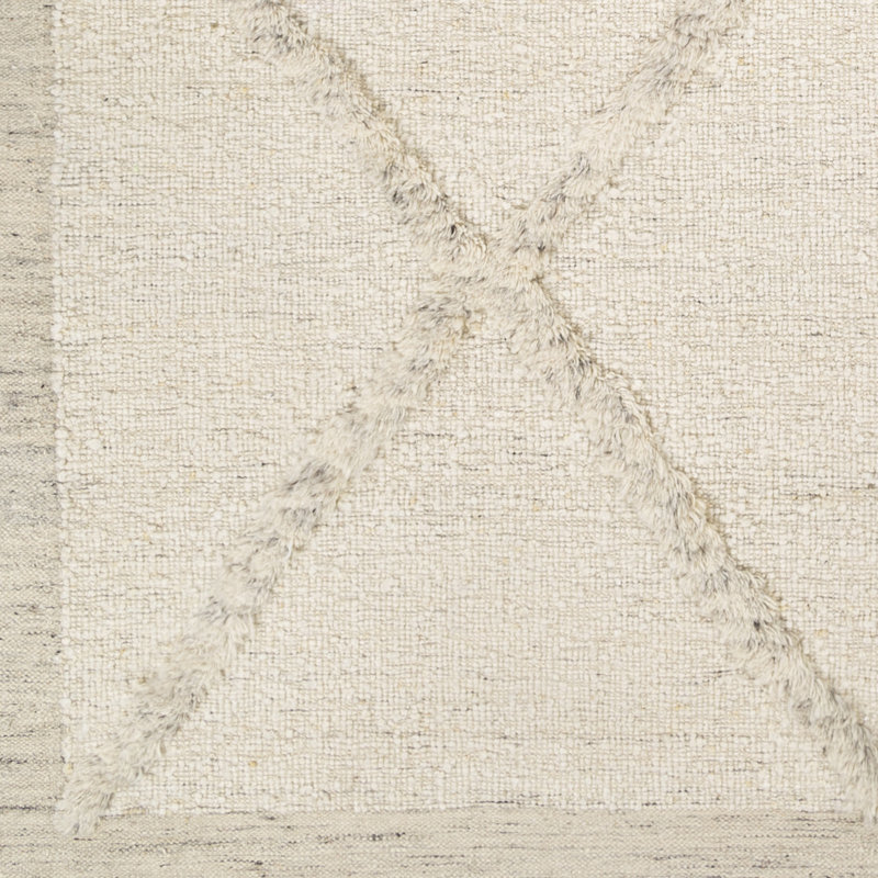 Wool Geometric Area Rug, Rectangle 2' x 3'