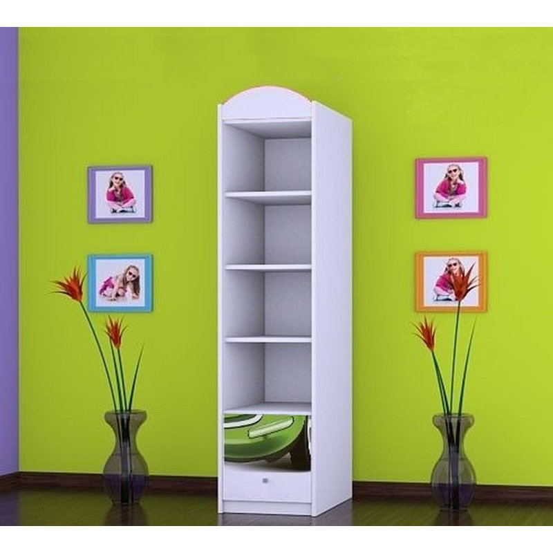 Kangley 1 Door Wardrobe, White