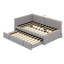 Lit de jour rembourré en L avec couchette escamotable et ports USB-114200800