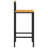 Dantonio Powder Coated Steel Outdoor Stool-1840541660