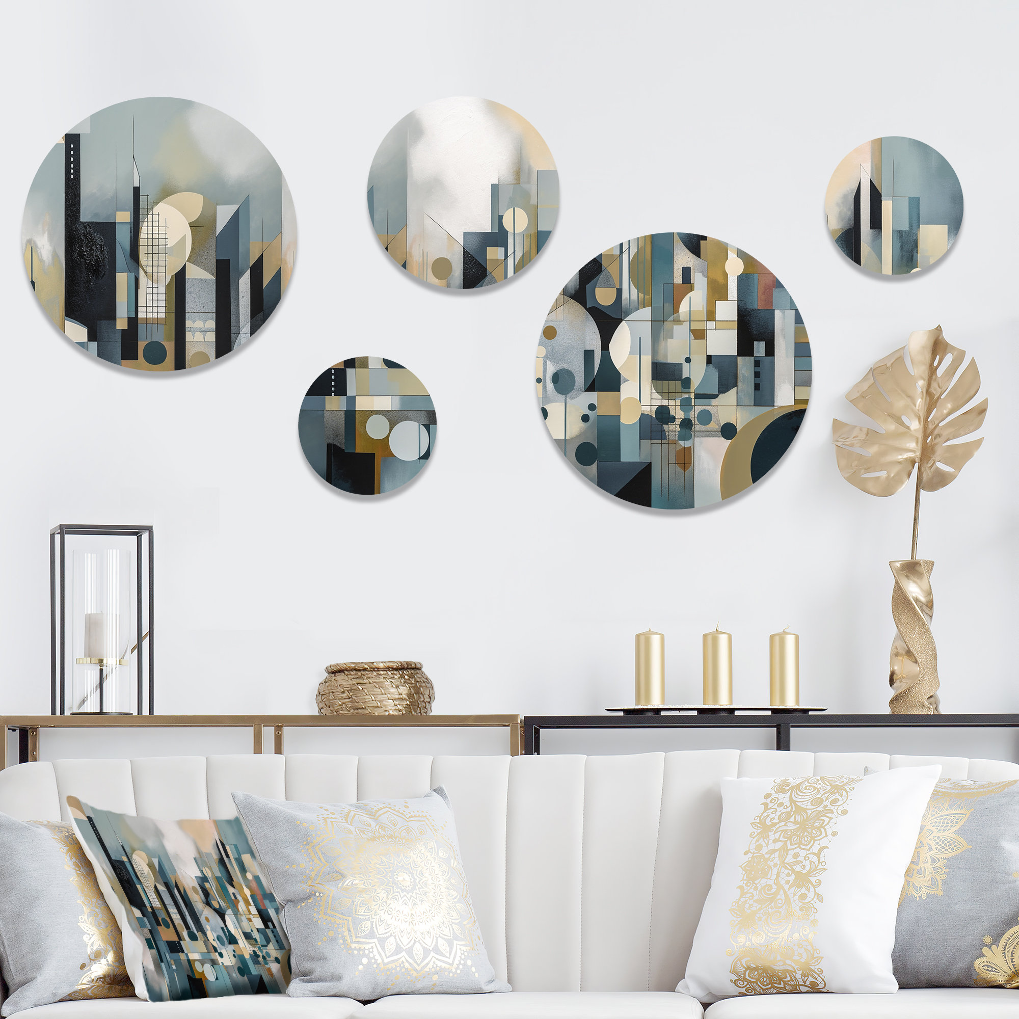 Design Art Transcending Reality III - Abstract Landscape Metal Wall ...