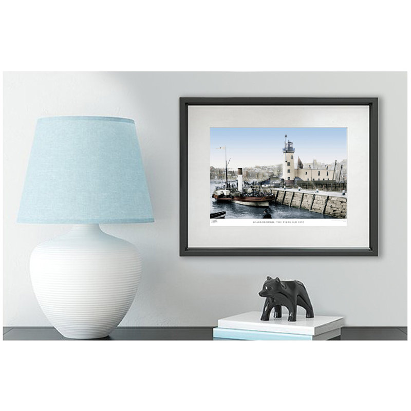 Scarborough, The Pierhead 1890 by Francis Frith - Single Picture Frame Print, 40cm H x 50cm W x 2.3cm D