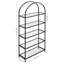 Barbera 183.5cm H x 83cm W Steel Etagere Bookcase-942156284