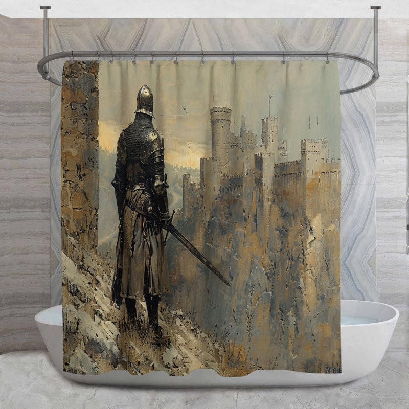 Lary Shower Curtain, 73"H x 70"W