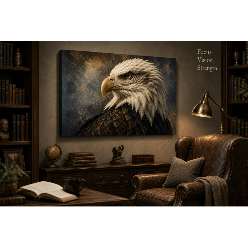 Art mural neutre sur toile neutre Americana, 30"H x 40"W x 1.5"D