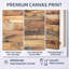 Brown Wood Texture - ensemble de 3 reproductions sur toile flottantes-416052293-416052294