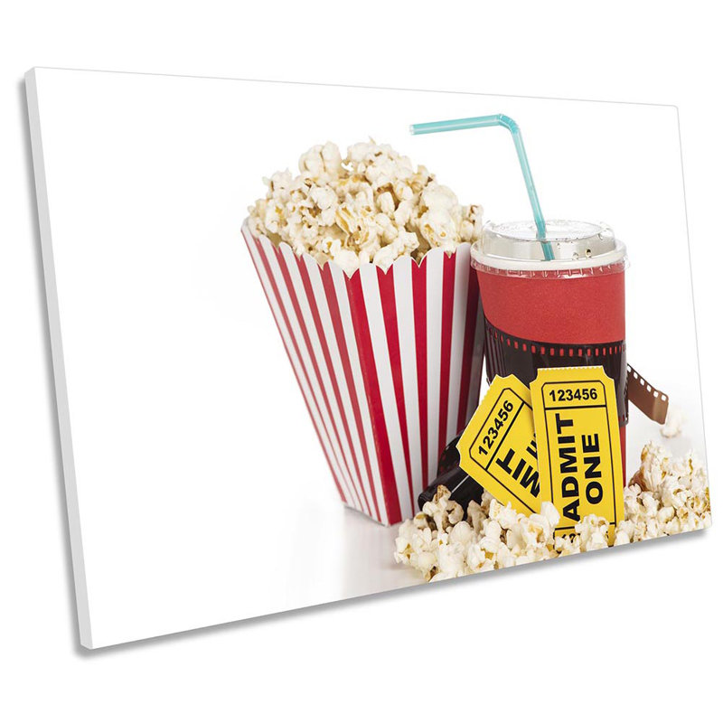 Popcorn Cinema Room - Wrapped Canvas Print, 40.6cm H x 61cm W