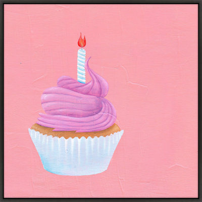 Birthday Cupcake Print by Katy Montica
