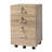 15.4 Inch Light Oak 3-Drawer Wooden Mobile Oties