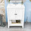  Meuble-lavabo simple 24 po avec comptoir en céramique Neval-1137469298