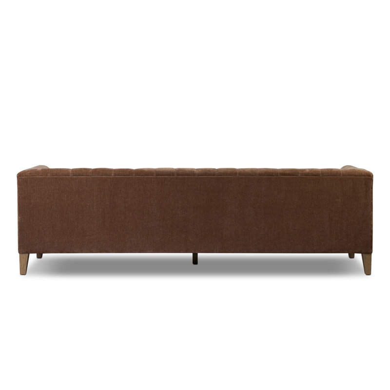 THURSTON SOFA-96"-DAKOTA WARM TAUPE, Amici Tobacco Velvet