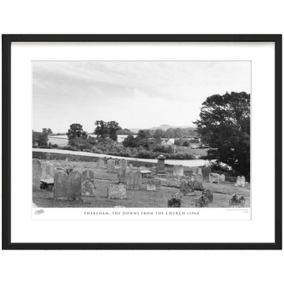 Thakeham, The Downs From The Church C1960 by Francis Frith - Single Picture Frame Print