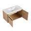 Bathroom Vanity With Resin Countertop Sink, 2-Door Bathroom Cabinet