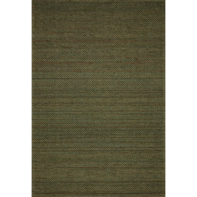 Abisai Green Hand-Woven Jute Rug
