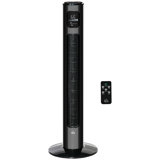 37.75" Tower Fan Cooling For Bedroom With 3 Speed, 12H Timer, Oscillating, LED Sensor Panel, Remote Control, White