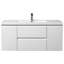 Meuble-lavabo flottant 48 po avec lavabo intégré 48 po - Blanc brillant-1436291952