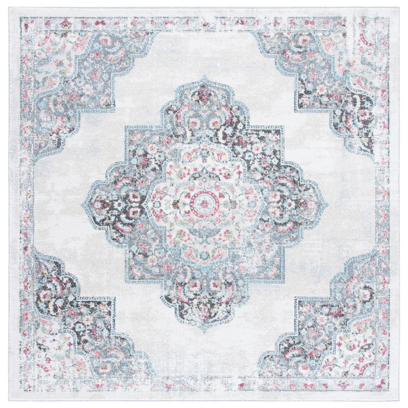 Dostie Phoenix Performance Oriental Rug, Square 6'7"