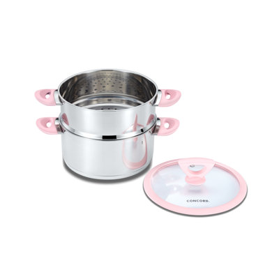 Concord Cookware 3 Quarts Stainless Steel Steamer Pot
