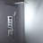 Sassari Chrome Digital Wall Mount Rainfall Shower High Tech Luxury with an Immersive Experience