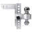 Alu Adjustable Trailer Drop Hitch,2Inch Receiver,8 Inch Adjustable