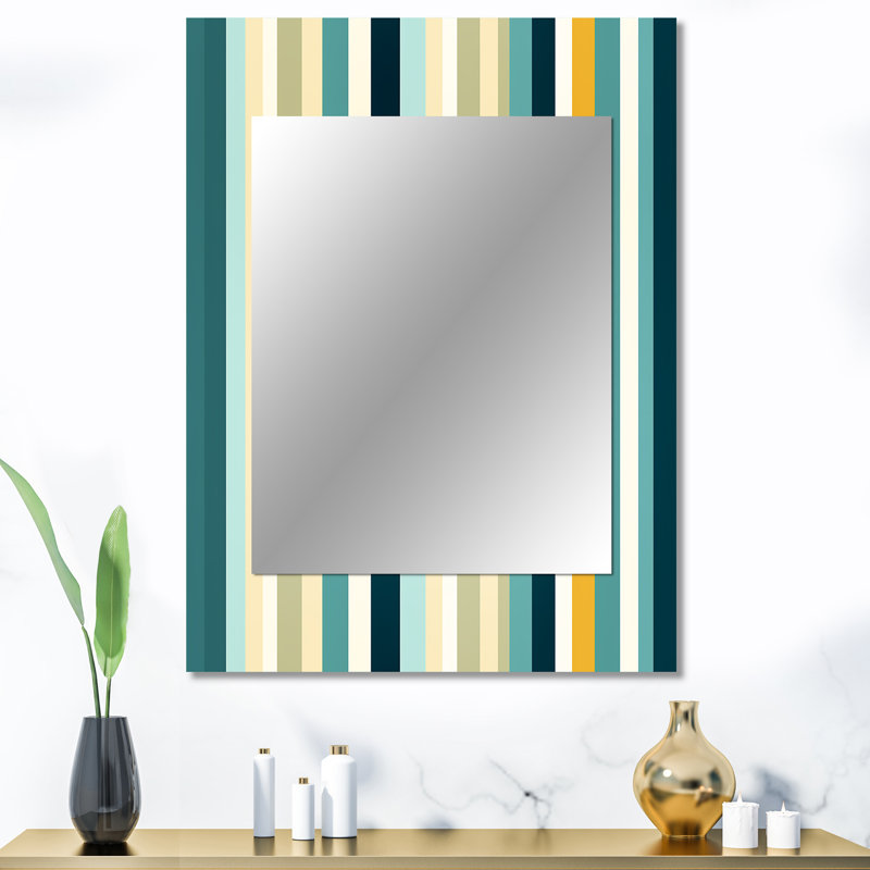 Motif rayé vert et jaune Atenea Jungle, 40 po x 30 po