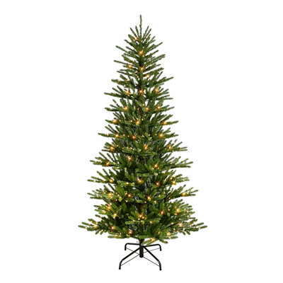 Lighted Artificial Spruce Christmas Tree