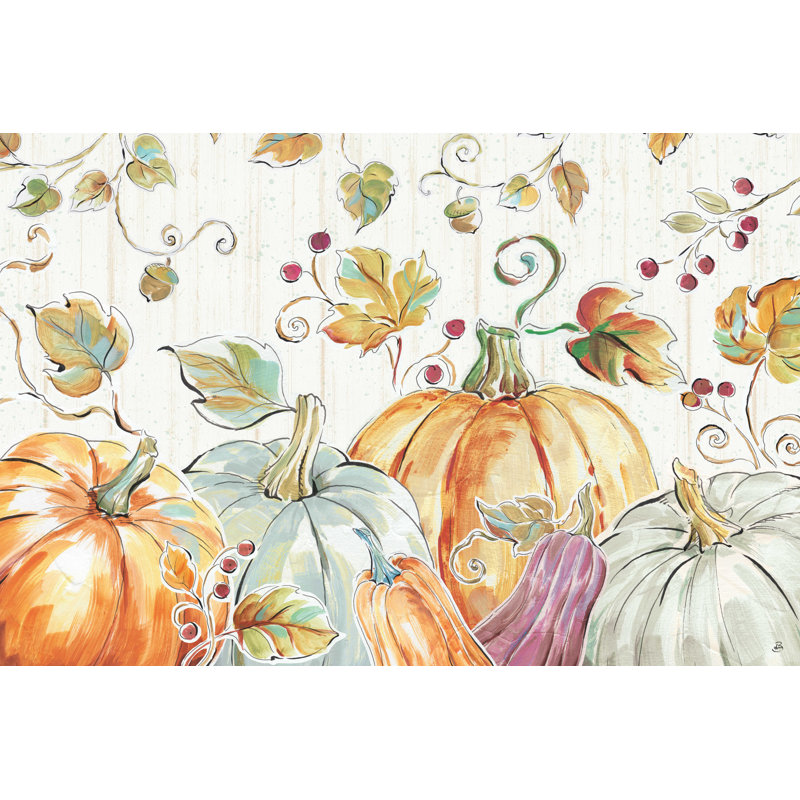 " Pumpkin Patch I ", 12" H x 18" W