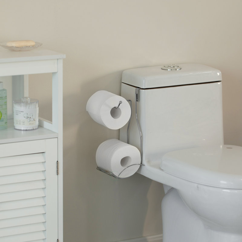 Porte-papier hygiénique au-dessus du réservoir