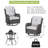 Johnda Patio Swivel Wicker Outdoor Rocking Chairs with Side Table 3 - Pieces-1488888540