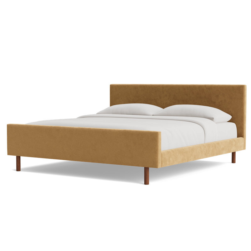 Skinny Fat Bed, King, Performance Velvet - Nutmeg
