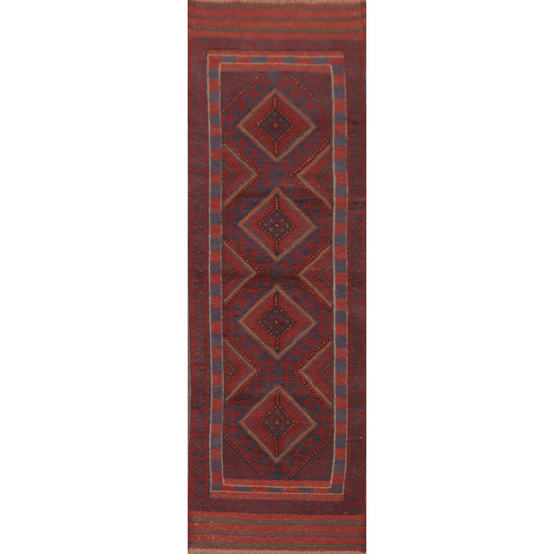 Tapis de couloir rouge 7 pi 10 po x 2 pi One-of-a-Kind