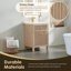 Meuble-lavabo simple Lala de 24 po avec lavabo intégré en céramique blanche (sans miroir)-1261318823
