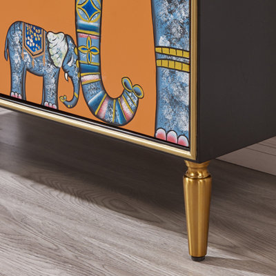 Buffet décoratif Painted Elephant