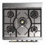 Majestic III Series 30 Inch Dual Fuel Range with 5 Sealed Burners in White (Liquid Propane, Burnished Trim)-178424740-178424741-178424766